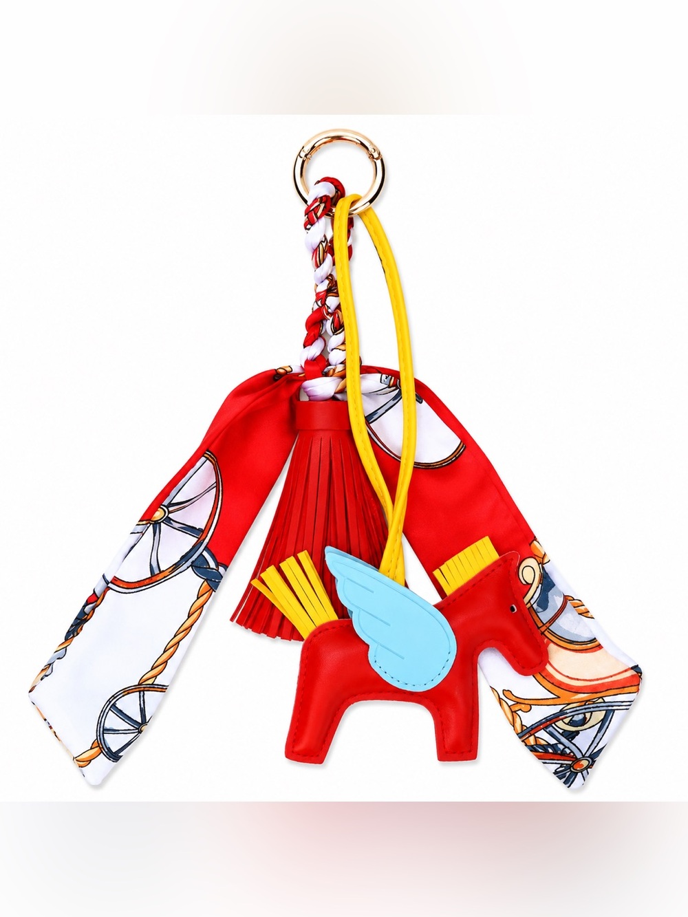 Pegasus Bag Charm with Blue Wings